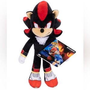 Sonic 3 Movie Shadow the hedgehog plush New